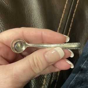 Gorham sterling silver round spoon pin Camellia pattern